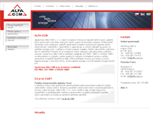Tablet Screenshot of alfa-com.cz